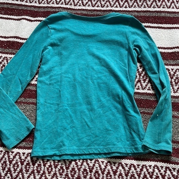 The Childrens Place. Slogan tee. Turquoise size 5t - Picture 3 of 5